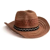 Art of Polo Unisex's Hat cz20158-6 Light Brown/Brown