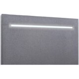 MID.YOU POSTELJA Z VZMETNICO 100 cm x 200 cm , tekstil, leseni material svetlo siva | Shoptok.si