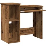vidaXL Radni stol s policama boja drva 84x40x78 cm konstruirano drvo | shoptok.hr