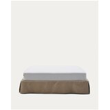 Kave Home Smeđe-sivi tapecirani bračni krevet 160x200 cm Jaira – | shoptok.hr