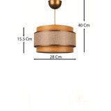 Opviq Luster BK027, O28, 15,5 cm, IP20, smeđa | Eponuda.ba