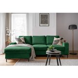 Miuform Tamno zelena sklopiva kutna garnitura od samta (s lijevim kutom) Lofty Lilly – | shoptok.hr