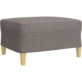  4-dijelni set sofa s tabureom i jastucima smeđesivi tkanina | shoptok.hr