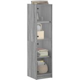  Visoka komoda sa staklenim vratima boja hrasta 35 x 37 x 142 cm | shoptok.hr