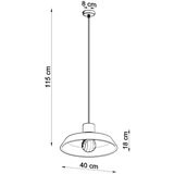  Obesna svetilka AFRA, (21347700) | Shoptok.si