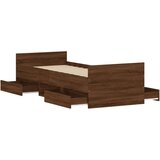  Kreveta s uzglavljem i podnožjem boja hrasta 75 x 190 cm | shoptok.hr