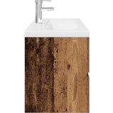  Ormarić za sudoper ugradbenim umivaonikom i slavinom Staro drvo Smeđa 100 x 38.5 x 45 cm | Shoptok.si