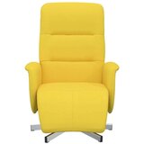  Naslonjač od tkanine s osloncem za noge svjetložuti | shoptok.hr