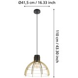 Eglo 43767 - visilica na lanku stillington 1xE27/40W/230V zlatna | Eponuda.com