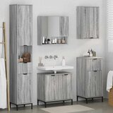  Set namještaja za kupaonicu Siva Sonoma Inženjersko drvo, Metal | shoptok.hr