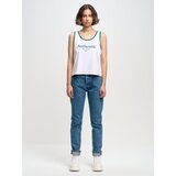 Big Star Woman's Singlet T-shirt 152308 Cream 101 | shoptok.hr
