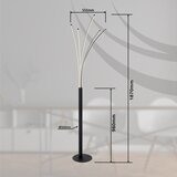 Globo 59229BSH - LED prigušiva podna lampa BIZZY 36W/230V 3000-6000K Wi-Fi Tuya+daljinski upravljač | Eponuda.com