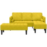  Set sofe s jastukom 2 pcs Žuta Poliester | shoptok.hr