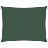 vidaXL Senčno jadro oksford blago pravokotno 6x7 m temno zeleno | Shoptok.si