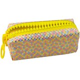  School Pencil Case Organizer Mermaid Scales Pattern Large Colorful Zipper | shoptok.hr