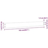 vidaXL Travnate obrobe 50 kosov 10x103 cm Pocinkano jeklo | Shoptok.si