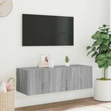  Zidni TV ormarić s LED svjetlima siva boja hrasta 100x35x31 cm | shoptok.hr