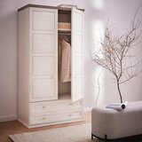 Hom`in garderobna omara siva, bela | Shoptok.si