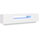 Maison Chic TV omarica - TV stojalo - Televizijska omarica z LED lučkami bela 160x35x40 cm, (21670917) Cene