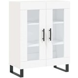 vidaXL Visoka omara bela 69,5x34x180 cm inženirski les | Shoptok.si