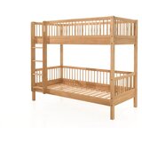 Vipack Dječji krevet od punog hrasta na kat/s dodatnim ležajem s prostorom za odlaganje 90x200 cm u prirodnoj boji Forrest – | shoptok.hr