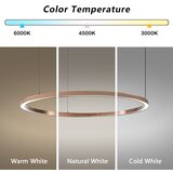  Immax NEO 07327L - LED prigušiva luster na sajli FINO 55W/230V 80 cm ružičasto zlato Tuya+DO | Eponuda.com