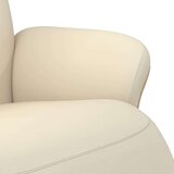  Naslanjač z naslonom za noge krem umetno usnje | Shoptok.si