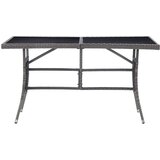  Vrtni stol sivi 140 x 80 x 74 cm od poliratana | shoptok.hr