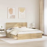  Krevetna konstrukcija Sonoma 200 x 200 cm Čvrsto borovo drvo | shoptok.hr