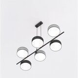 Viseći luster na sajli DRUMZ 6xE14/10W/230V crna/siva | Eponuda.com