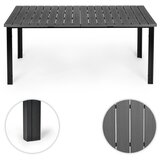 Multi Garden veliki vrtni stol za 8 osoba 180×90 cm za terasu i vrt – siva ploča | shoptok.hr