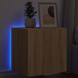  The Living Store Stenska TV omarica z LED lučkami sonoma hrast 40,5x35x40 cm - TV Stenska Omarica, (21555162) Cene
