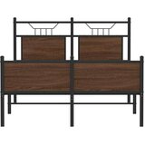  Okvir kreveta bez madraca smeđa boja hrasta 120 x 190 cm drveni | shoptok.hr