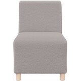  Modularna sofa bez naslona za ruke svijetlosiva 55 cm kovrčava tkanina imitacija vune | shoptok.hr