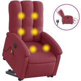 Maison Chic Električni masažni naslanjač - Relax naslanjač s funkcijo vstajanja vinsko rdeč, (22061989) Cene