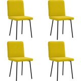 Maison Chic Jedilni stoli - Vzorci stoli 4 kosi rumen žamet A875, (22031997) | Shoptok.si