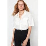 TRENDYOLMILLA ženska košulja TWOSS23GO00026, Ecru-Bela | Eponuda.com