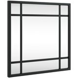 Maison Chic Stensko Ogledalo - Zrcalo - Kozmetično ogledalo črno 30x30 cm kvadratno železo, (21698052) | Shoptok.si