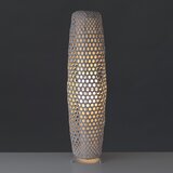 Casa Selección Kremno bela stoječa svetilka z bambusovim senčilom (višina 88 cm) – | Shoptok.si