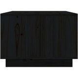  Klubska mizica črna 80x50x35 cm trdna borovina, (20711607) | Shoptok.si