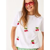 Bianco Lucci Ženska majica kratkih rukava 60602016, Okrugli izrez, Bela | Eponuda.com