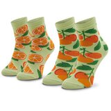 Zooksy Set 2 parov nisex visokih nogavic u Mixtury Pomarańczowe Zelena | Shoptok.si