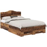  Krevetna konstrukcija Staro drvo 120 x 190 cm Konstruirano drvo Smeđa 196 x 123 x 90 cm | Shoptok.si