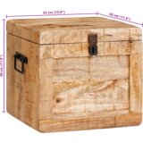 vidaXL Kutija za spremanje 70 x 35 x 40 cm masivno drvo manga | shoptok.hr