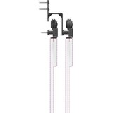 vidaXL Komplet opreme za drsna vrata 213,5 cm jeklo črne barve | Shoptok.si