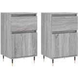 Maison Chic Komoda - Predalnik 2 kosa siva sonoma 40x35x70 cm inženirski les, (21722694) Cene