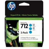 HP 712, pakiranje 3 kartuš po 29 ml cijan črnila za tiskalnike DesignJet | Shoptok.si