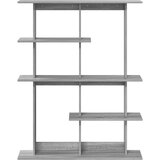  Stenska polica Siva Sonoma 102 x 20 x 130 cm Inženirski les, (5000307438) | Shoptok.si