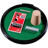 Pladenj za kocka poker z normalnimi metalnimi kockami -