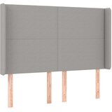  box spring s madracem LED svjetlosivi 140x200 cm tkanina | shoptok.hr